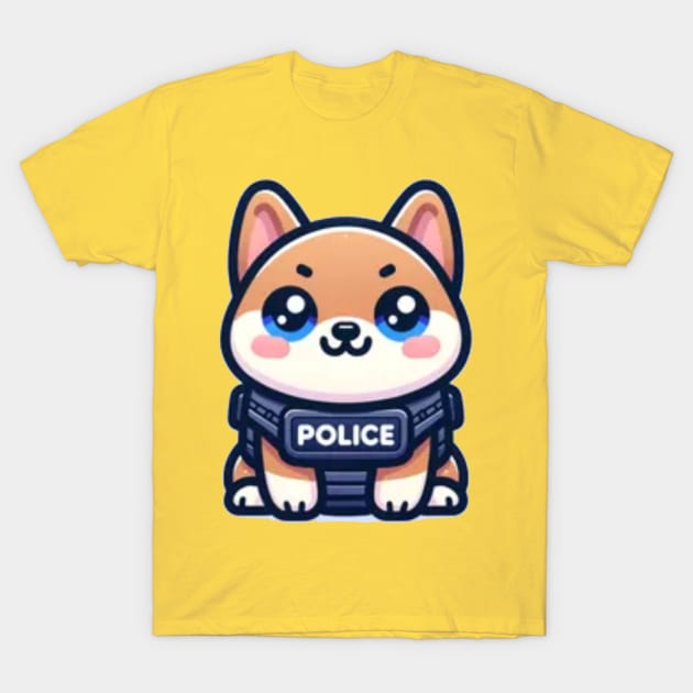 Kawaii Police K9 T-Shirt by Maries Papier Bleu